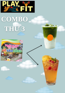 Mỗi thứ 3, khu vui chơi PLAY&FIT lại rộn ràng với combo “2 trong 1” vừa chơi vui, vừa giải khát đã đời
